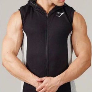 Gymshark zip up sleeveless hoodie